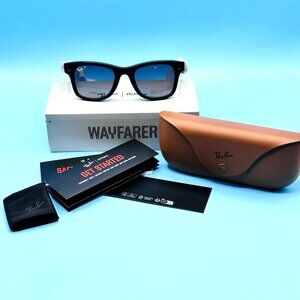 Ray-Ban Meta Wayfarer Glasses, Matte Black -Polar Gradient Graphite - New/Sealed